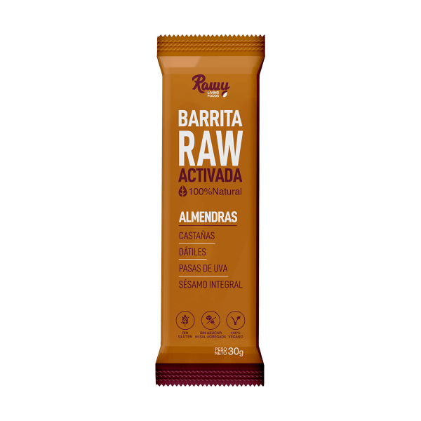 Barritas Raw Activada de Almendras x12