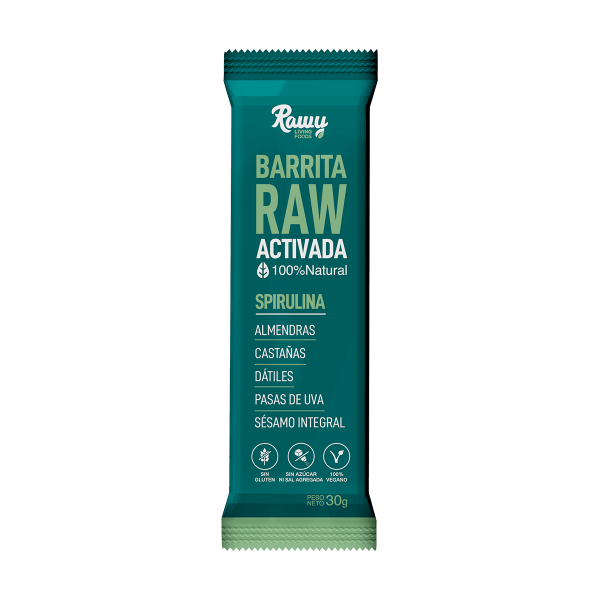Barritas Raw Activada de Spirulina x12