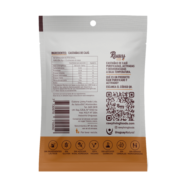 Frutos Secos Castañas Raw Activadas 30g x12