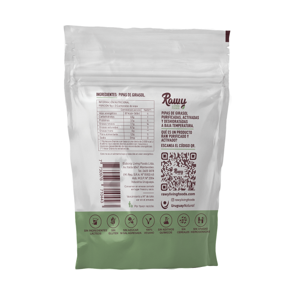Frutos secos Girasol Raw Activado 80g x12
